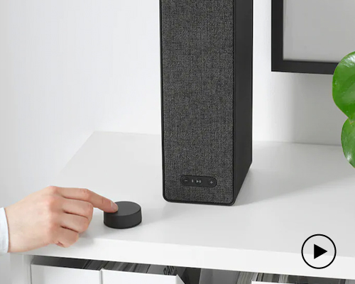 IKEA's remote control for SONOS speakers is a simple puck-like device