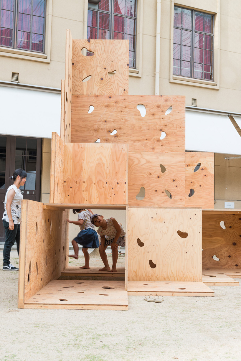kagerou village of temporary pavilions questions forbidden matters in japanese public spaces