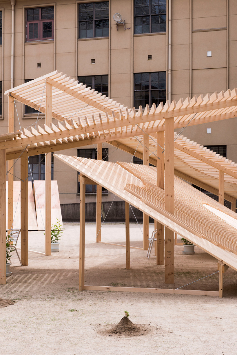kagerou village of temporary pavilions questions forbidden matters in japanese public spaces