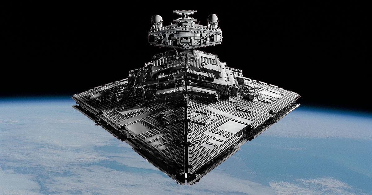 Star Wars example #6: LEGO star wars unveils 4,784-piece imperial star destroyer set