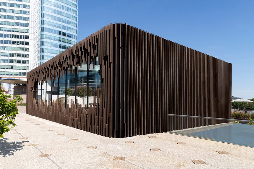 malka architecture uses recycled bamboo to clad oxygen multi-purpose complex in paris designboom