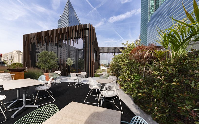 malka architecture uses recycled bamboo to clad oxygen multi-purpose complex in paris designboom