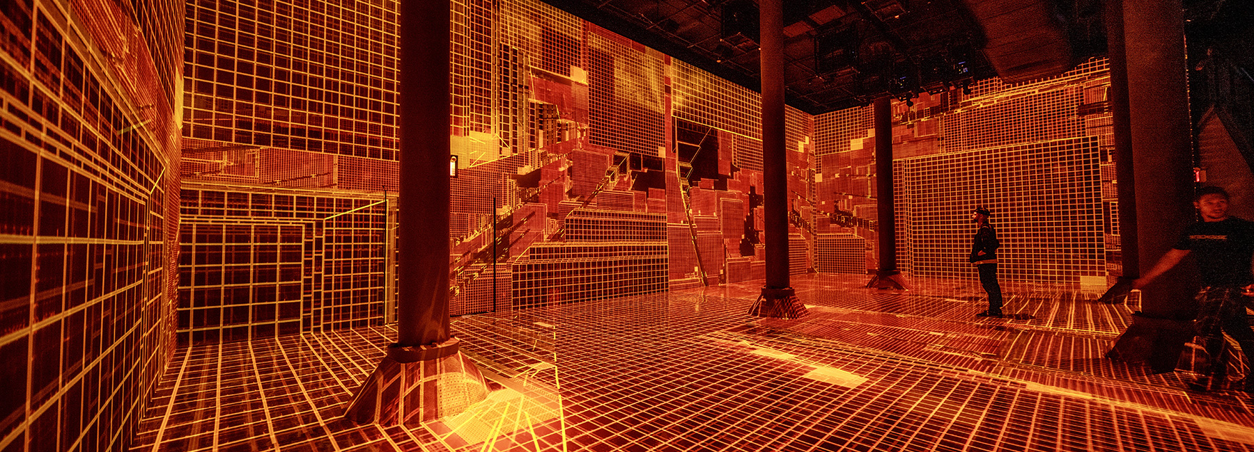 refik anadol induces a 'machine hallucination' at ARTECHOUSE in new york's chelsea market