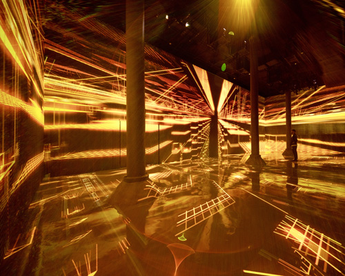 refik anadol induces a 'machine hallucination' at ARTECHOUSE in new york's chelsea market