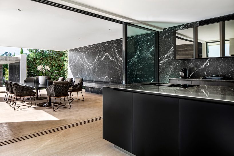 SAOTA's saint tropez summer house features an undulating timber ceiling designboom