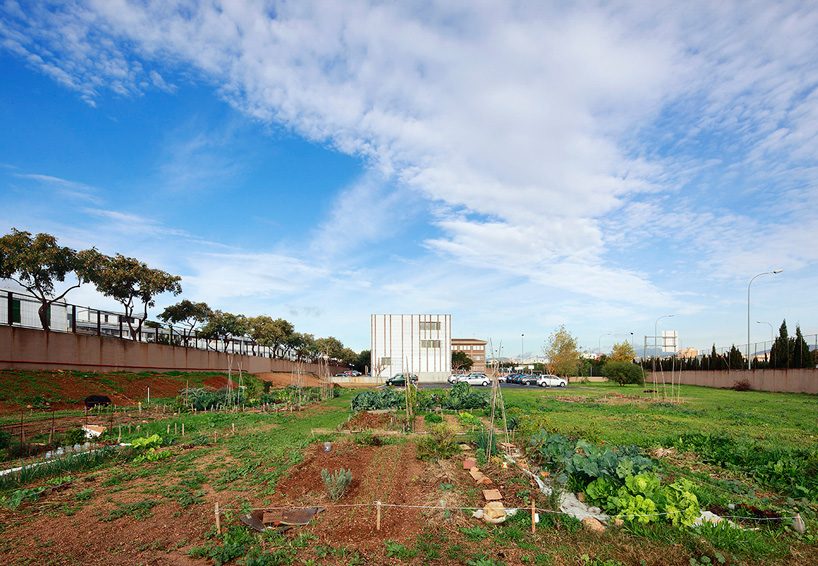 SMS arquitectos wraps high school extension with patterned façade in mallorca - 11