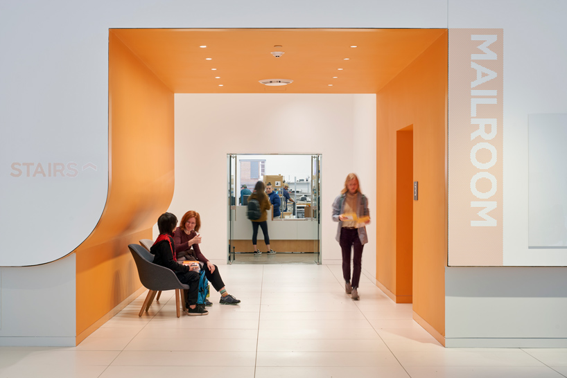 new face of RISD by WORKac expresses orange detailing and perforation