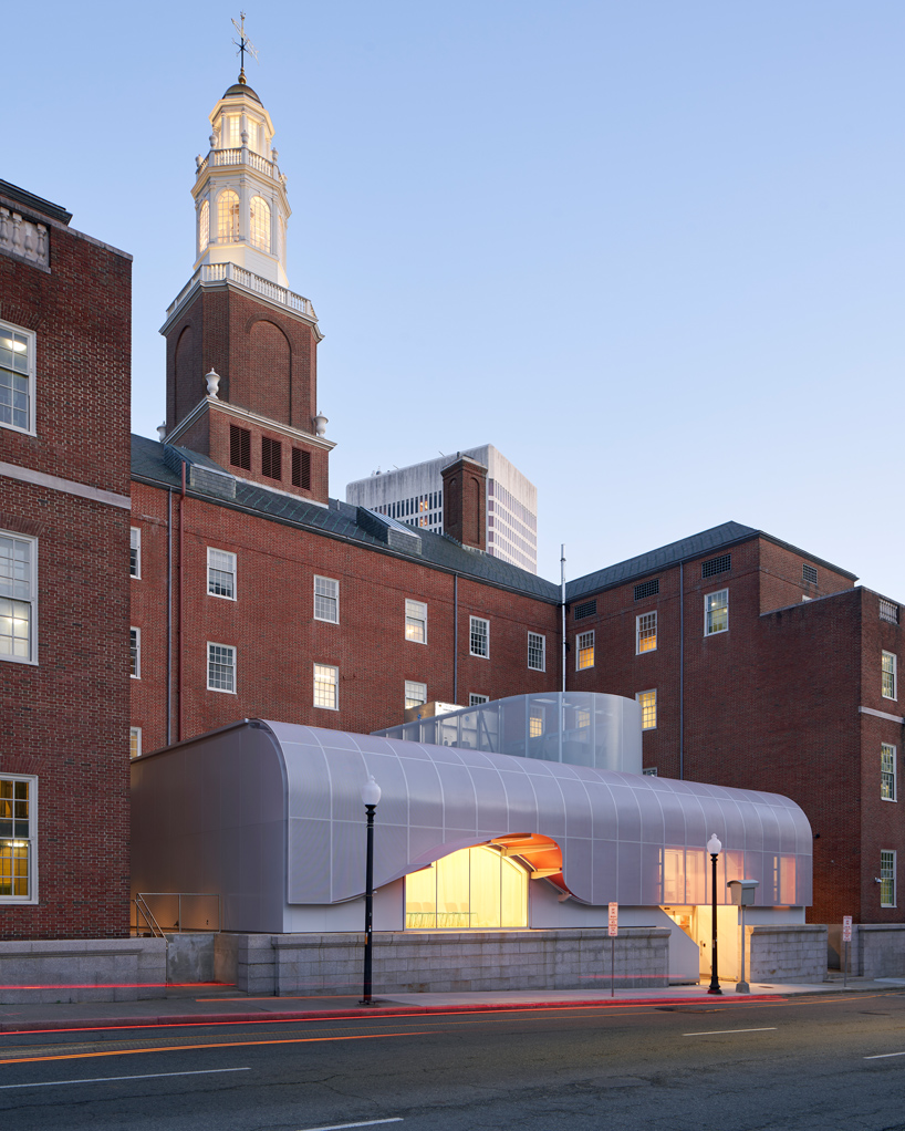 new face of RISD by WORKac expresses orange detailing and perforation