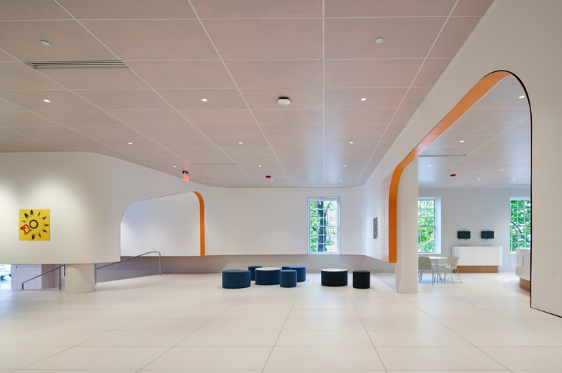 new face of RISD by WORKac expresses orange detailing and perforation