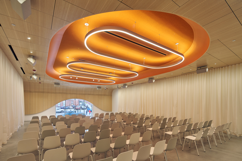 new face of RISD by WORKac expresses orange detailing and perforation