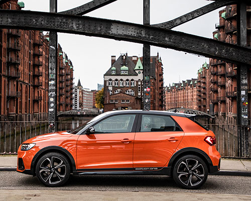 first drive: SUV meets urban life with the AUDI A1 citycarver in hamburg