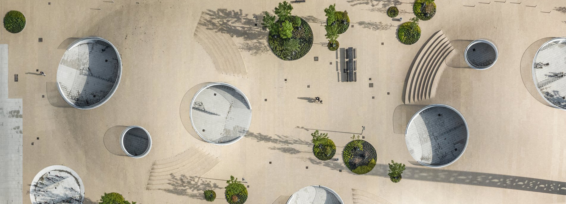 COBE architects' karen blixens plads is an urban plaza of bicycle hills ...