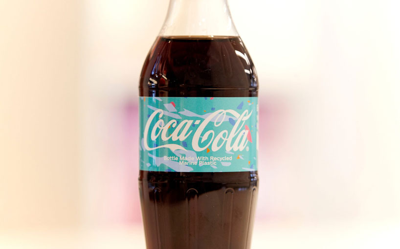 coca-cola introduces first bottles made using ocean plastic