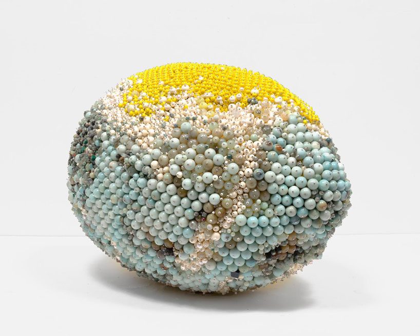 kathleen ryan creates moldy fruit sculptures from semi precious gemstones designboom