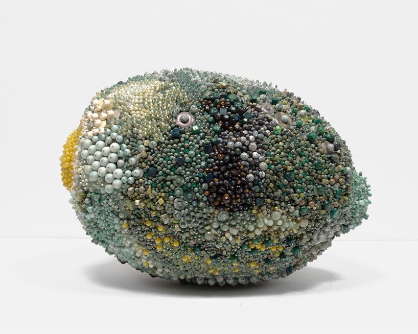 kathleen ryan creates moldy fruit sculptures from semi precious gemstones designboom