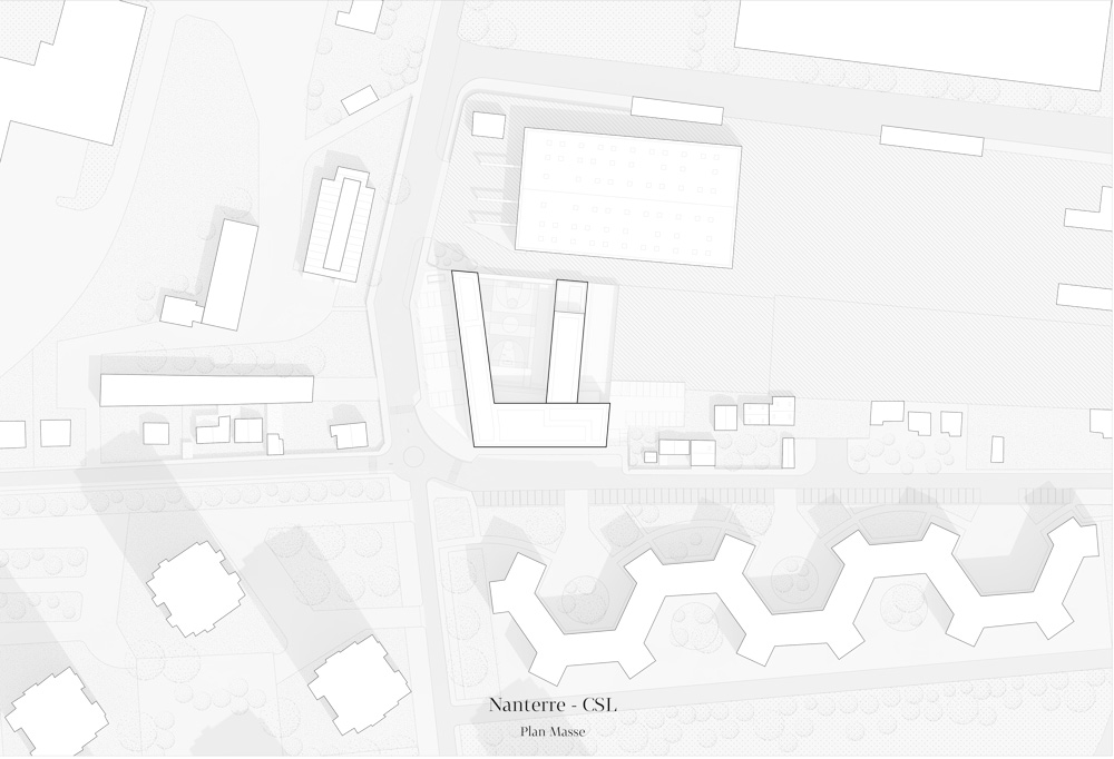 LAN completes monolithic minimum security prison in nanterre, france