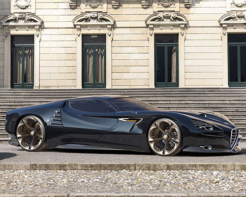 luca serafini's alfa romeo montreal vision GT concept is what supercars should be like