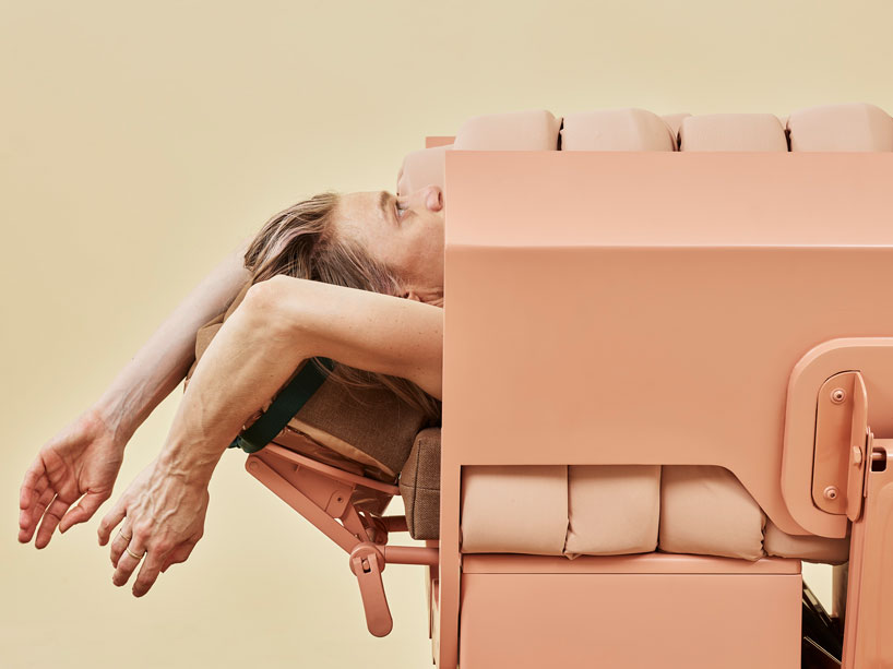 lucy mcrae's 'compression carpet' squeezes users to relieve stress and promote wellbeing