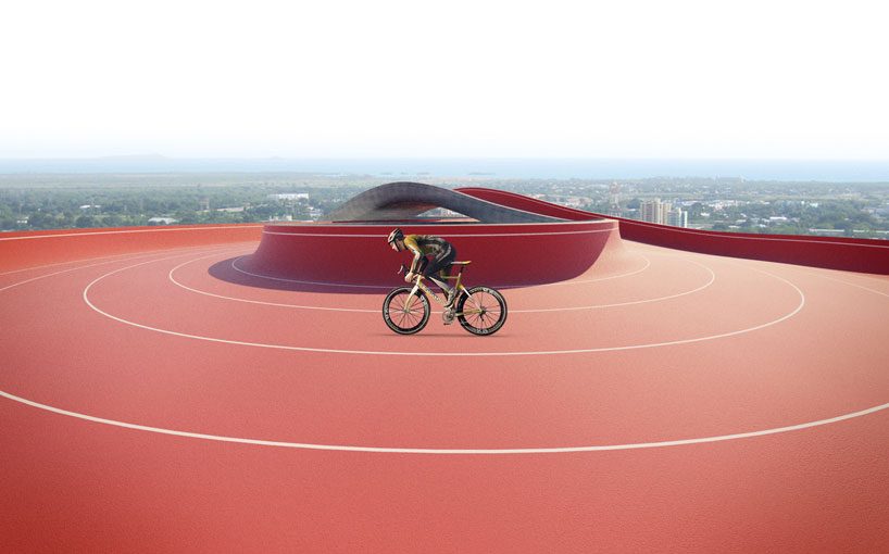 NUDES designs the forest school in india with a rooftop cycle track and 'live' skin designboom