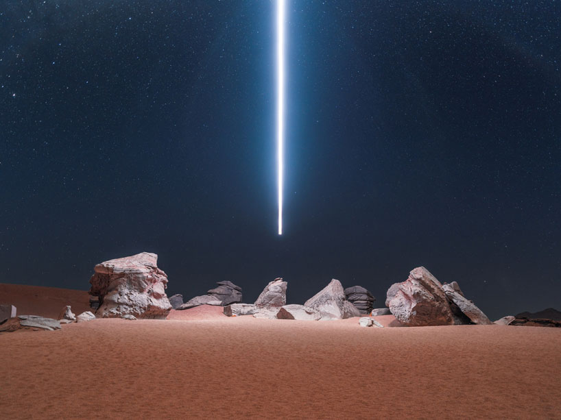 reuben wu uses drone LEDs to illuminate bolivia's remote landscapes