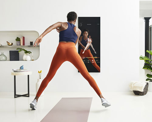 smart fitness mirror streams personal training sessions to your bedroom