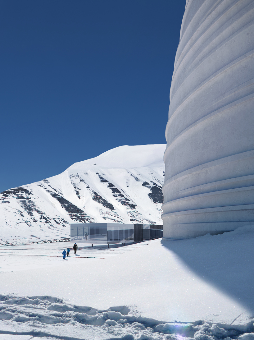 the arc by snøhetta is a visitor center for arctic preservation in svalbard - 2