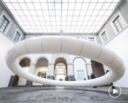 vincent leroy levitates boreal halo in the beaux-arts museum of rennes, france