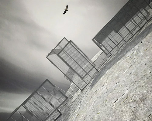 christophe benichou designs 'verdon balconies' to be suspended above a french canyon