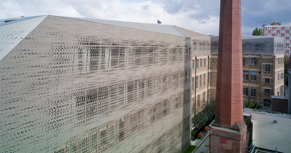 DROO + NAME veil london's historic town hall in parametric aluminum skin - Designboom