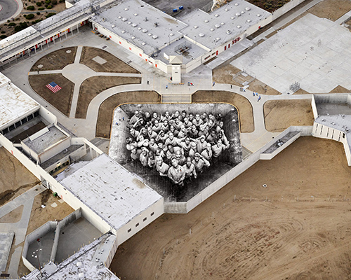 incarcerated citizens work together with french artist JR to realize the tehachapi project