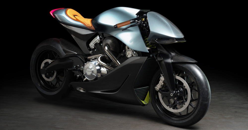 Form design idea #429: aston martin’s first motorcycle is ‘automotive art for the motorbike connoisseur’