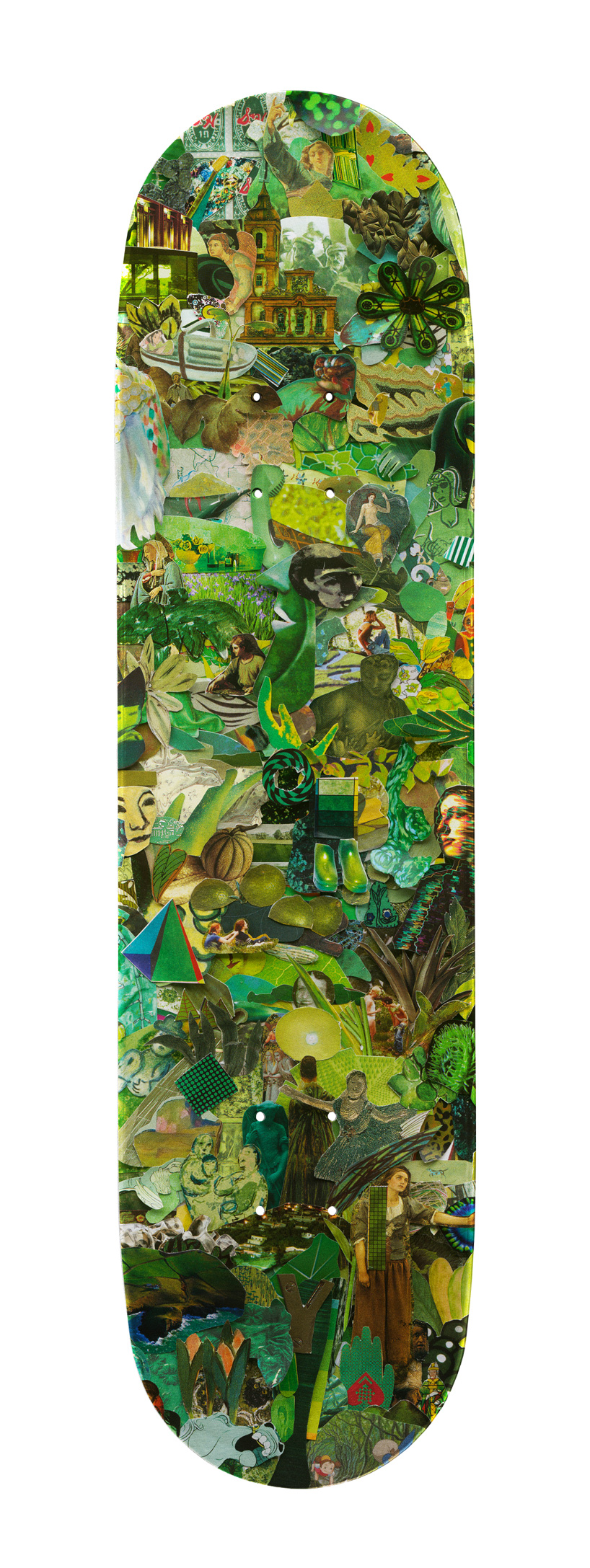 vik muniz collaborates with the skateroom on eight-color-spectrum skateboard series