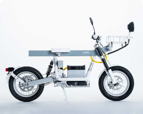 CAKE's ösa electric motorcycle doubles as a customizable workbench on wheels