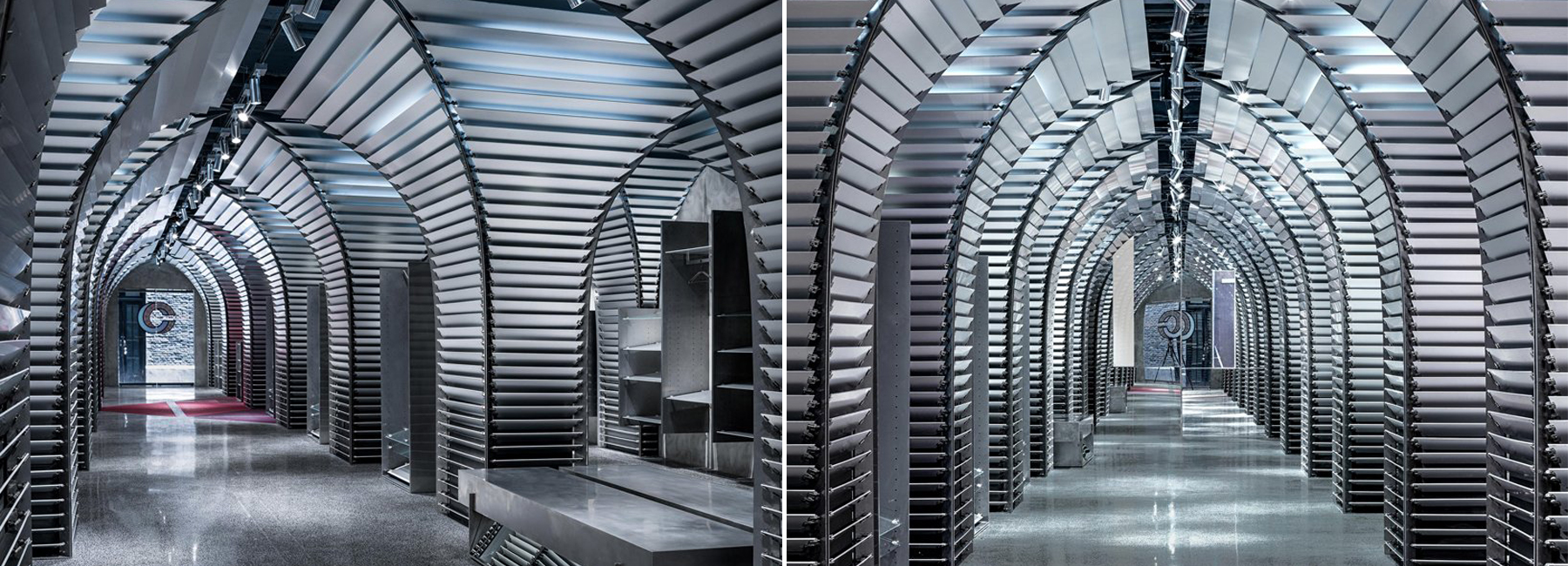 Dongqi Architects Creates Metal Clad Columns For Concept Store In