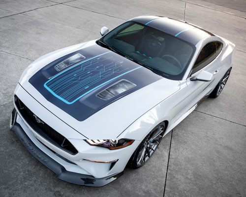 ford built a one-off electric mustang with manual transmission
