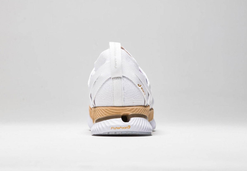 kengo kuma designs ASICS sneakers with 'woven upper' inspired by bamboo craft