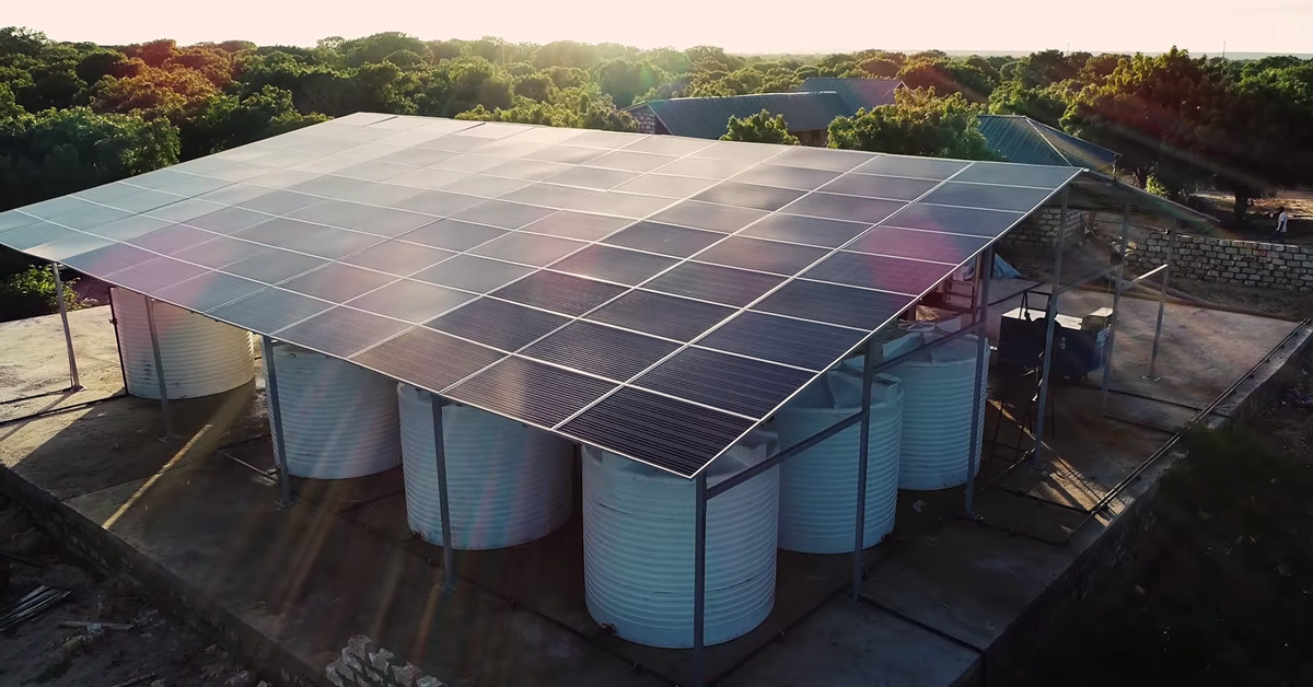 kenya installs first solar water farm turning ocean water into drinking water - Designboom