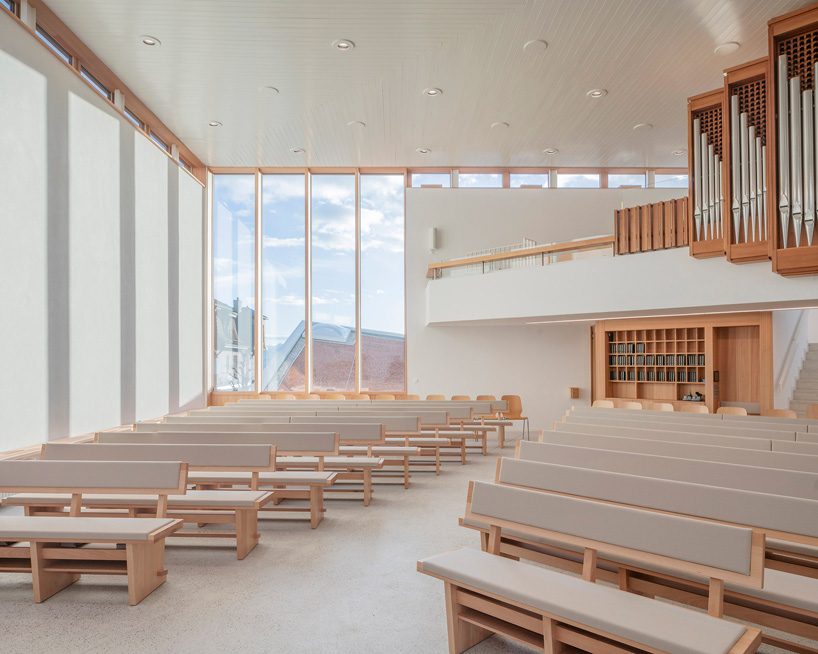 LOCALARCHITECTURE adds geometric extension to lausanne's new apostolic church