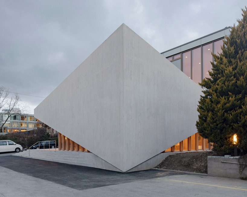 LOCALARCHITECTURE adds geometric extension to lausanne's new apostolic church