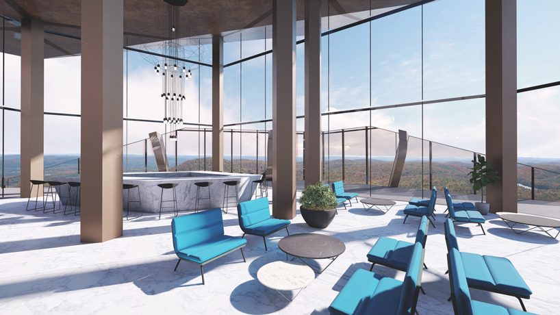 MU architecture combats urban sprawl with PEKULIARI residential tower in quebec designboom