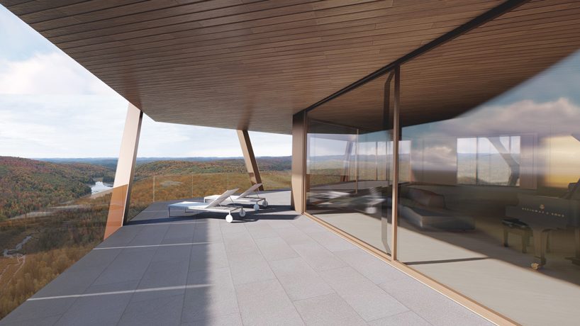 MU architecture combats urban sprawl with PEKULIARI residential tower in quebec designboom