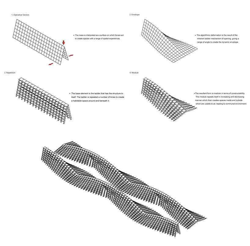 NUDES fabricates the 'bookworm' pavilion to foster a love of reading in india designboom