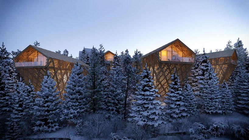 peter pichler designs luxury 'tree suites' elevated within an austrian forest designboom