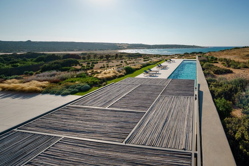 react architects steps 'the gaze' house into idyllic greek island landscape designboom