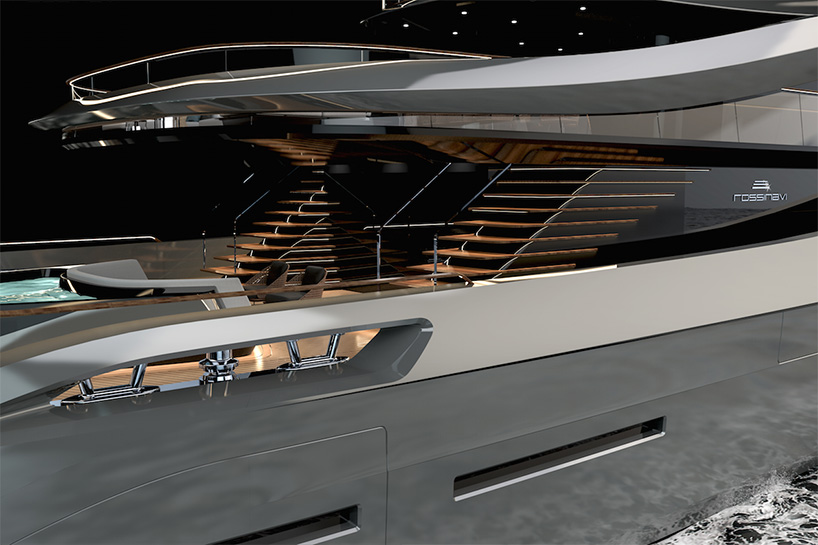rossinavi and pininfarina design sports car-inspired super yacht - 7