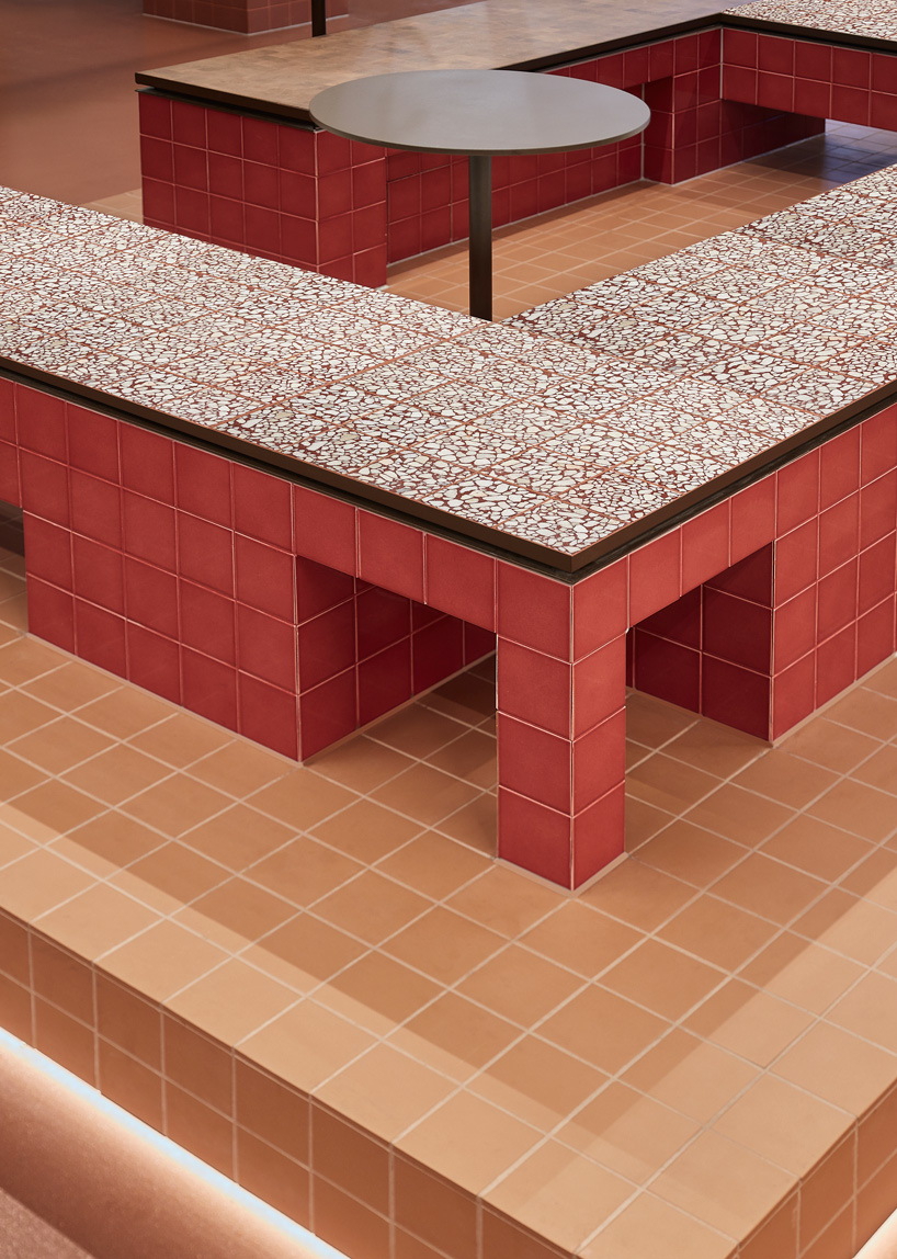 studio modijefsky designs 'foodhallen' food court in the hague as indoor urban piazza