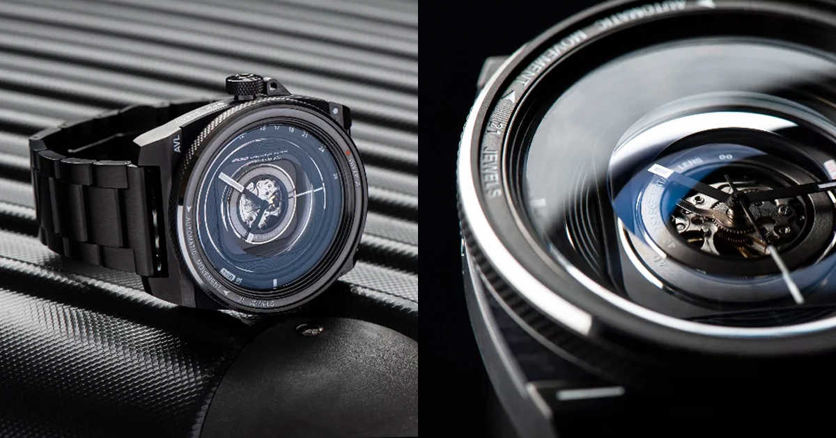 TACS designs the AVL II with fisheye layered sapphire glass to look like a camera lens