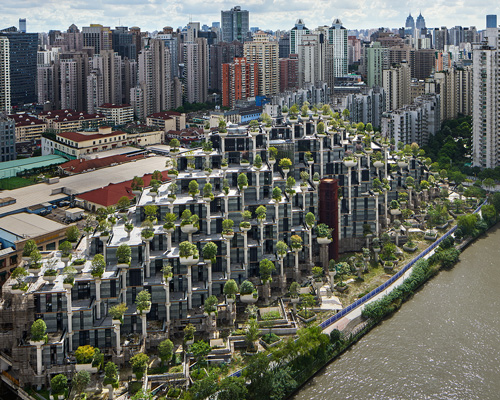 heatherwick studio's mixed-use '1000 trees' development takes shape in shanghai