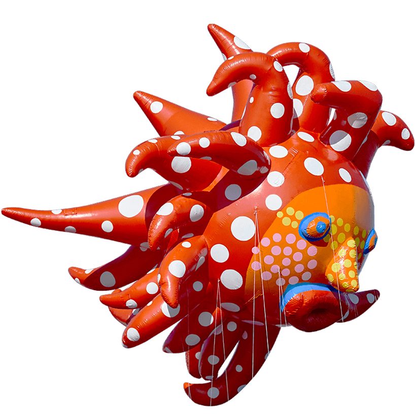 yayoi kusama joins macy’s thanksgiving day parade with giant polka-dot balloon