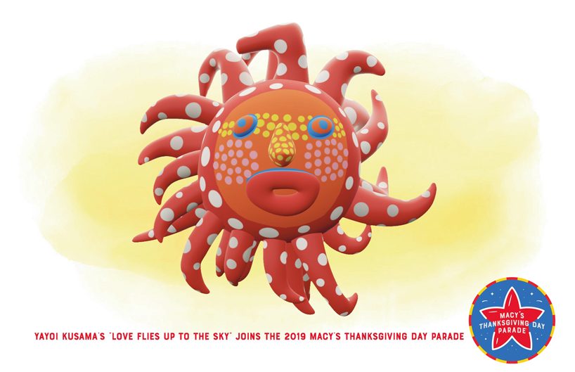 yayoi kusama joins macy’s thanksgiving day parade with giant polka-dot balloon